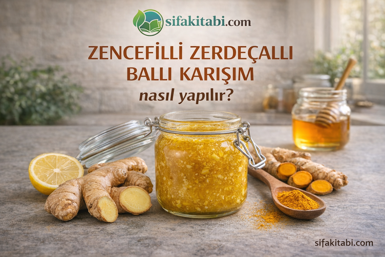 Zencefilli Zerdeçallı Ballı Karışım Nasıl Yapılır?